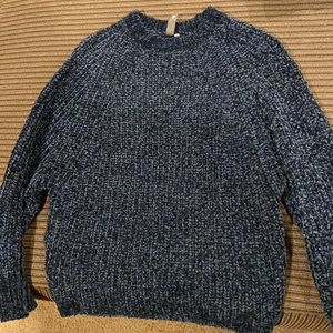 Dark blue polyester sweater